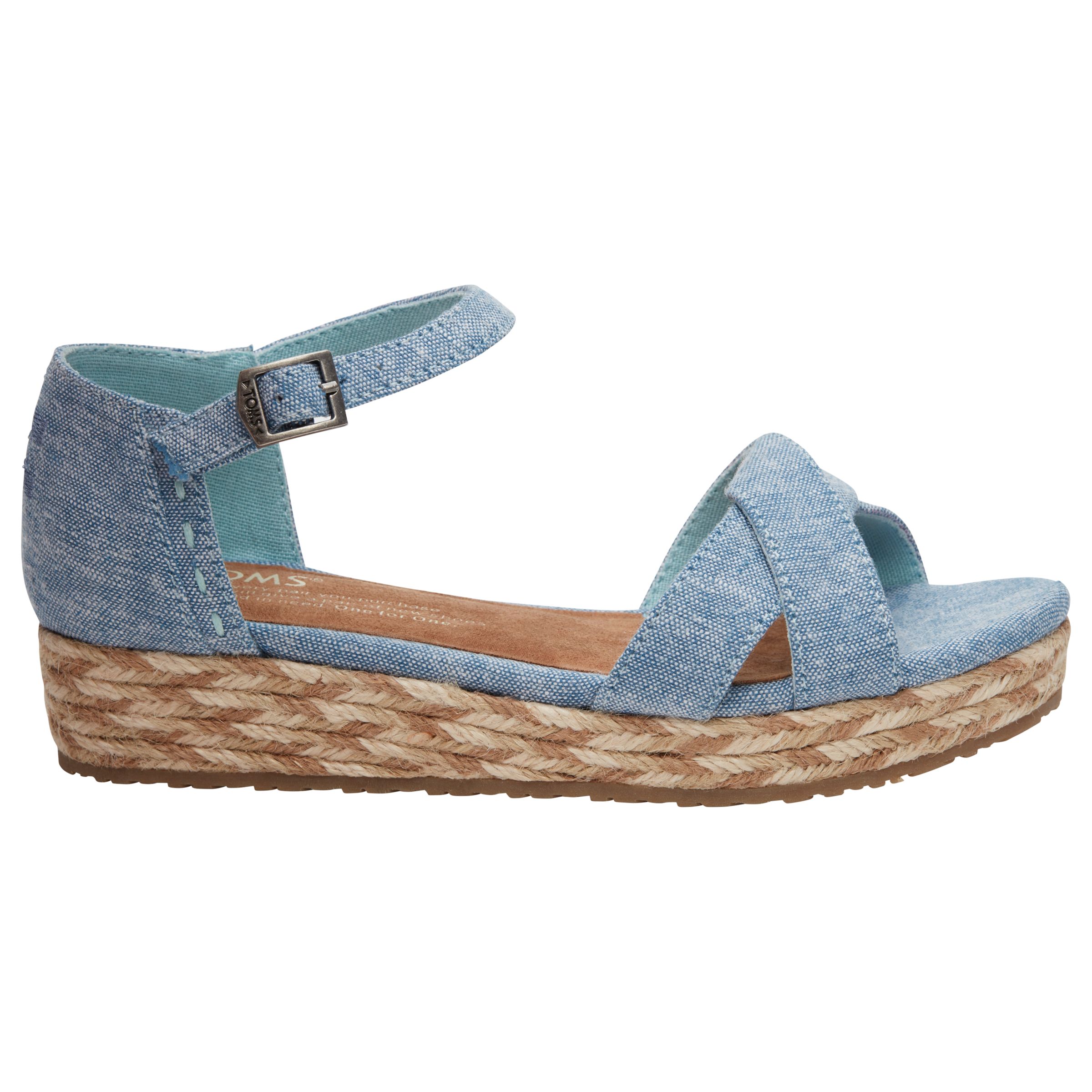 toms chambray wedge