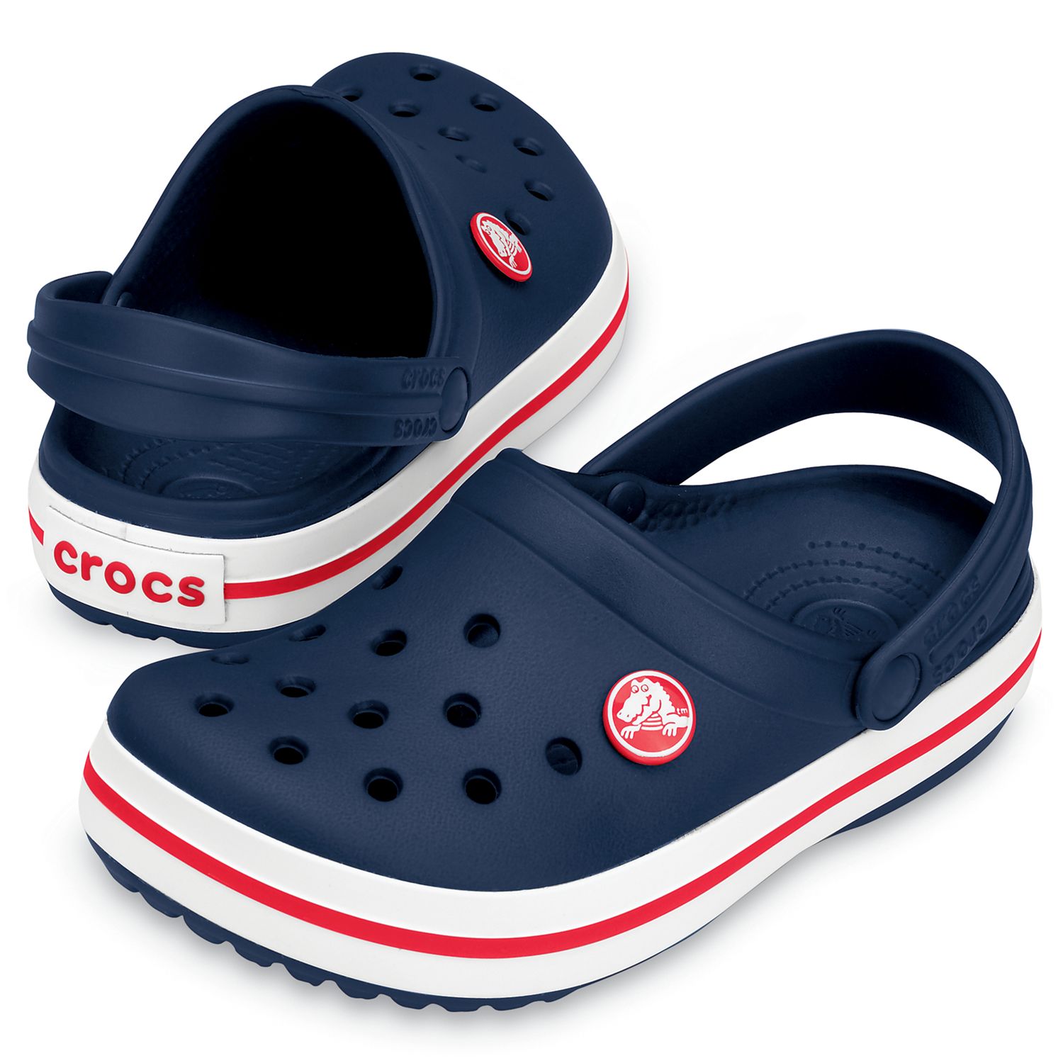 Crocs Kids' Crocband Clogs, Navy, 4 Jnr
