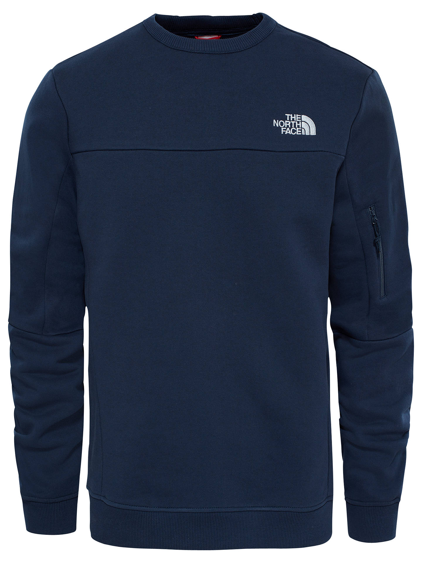 The North Face Crew Pocket Sweatshirt, Navy at John Lewis & Partners
