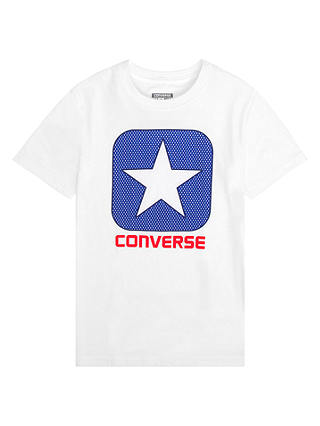 Converse Boys' Mesh Boxstar T-Shirt, White