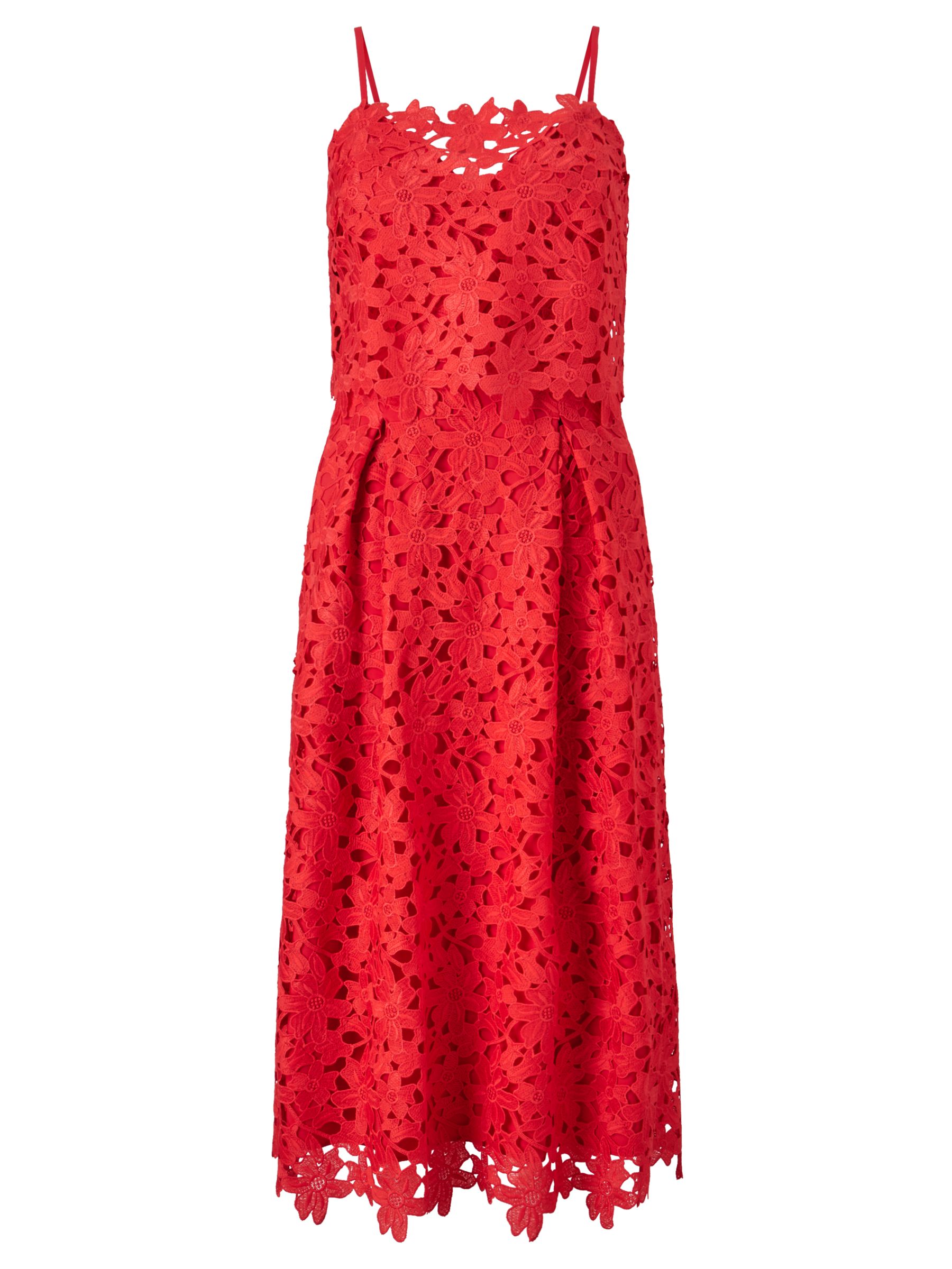 somerset temperley flared coral alice lace dress johnlewis longer