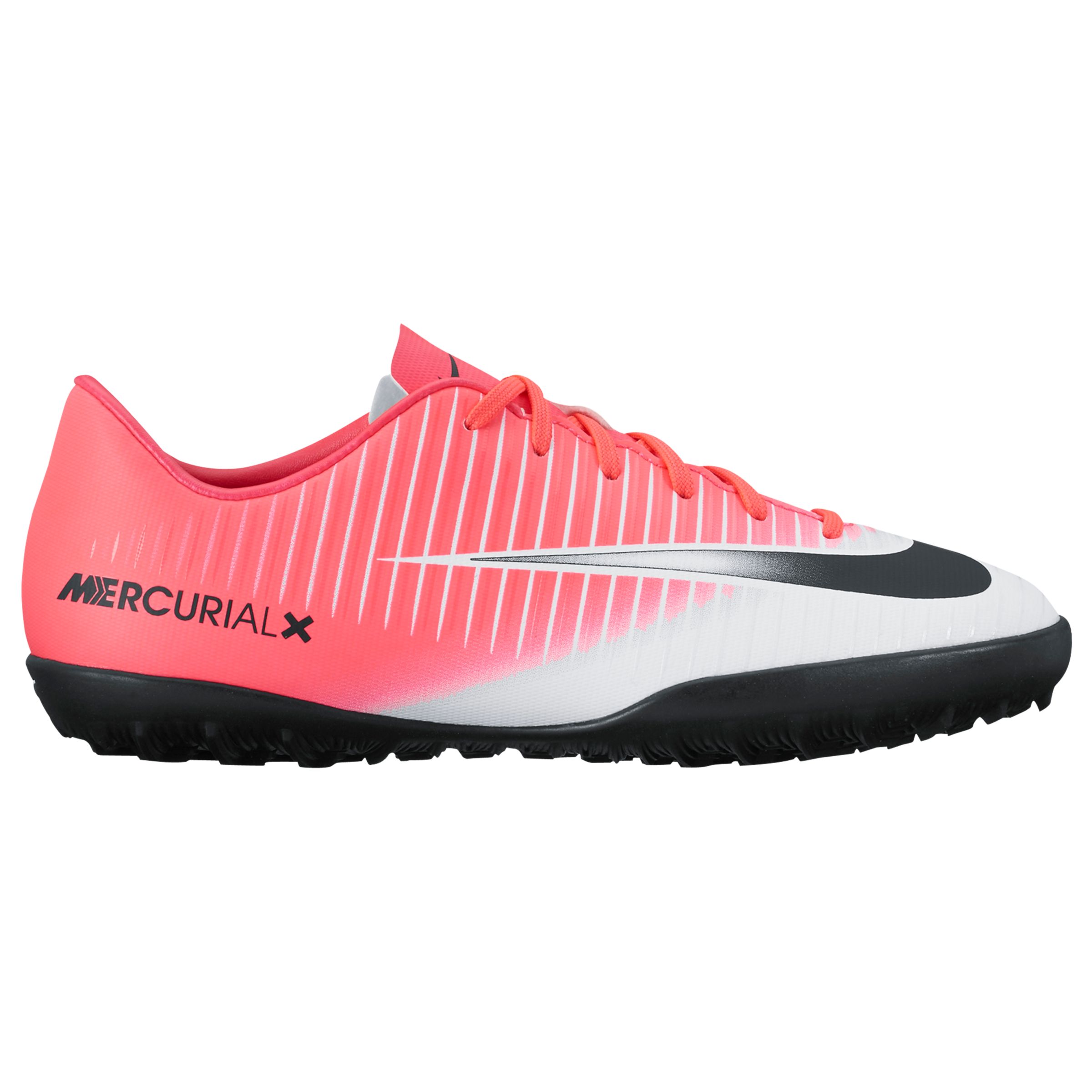 Nike Children's Mercurial Vapor Turf Football Boots, Pink/White, 10 Jnr