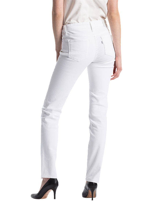 Levi's 712 Mid Rise Slim Jeans, Western White
