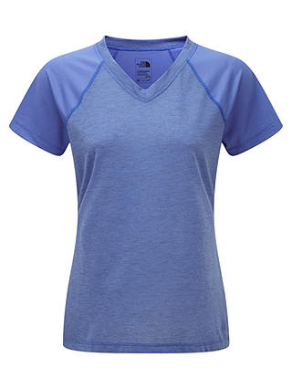 The North Face Reactor V-Neck Short Sleeve T-Shirt, Blue