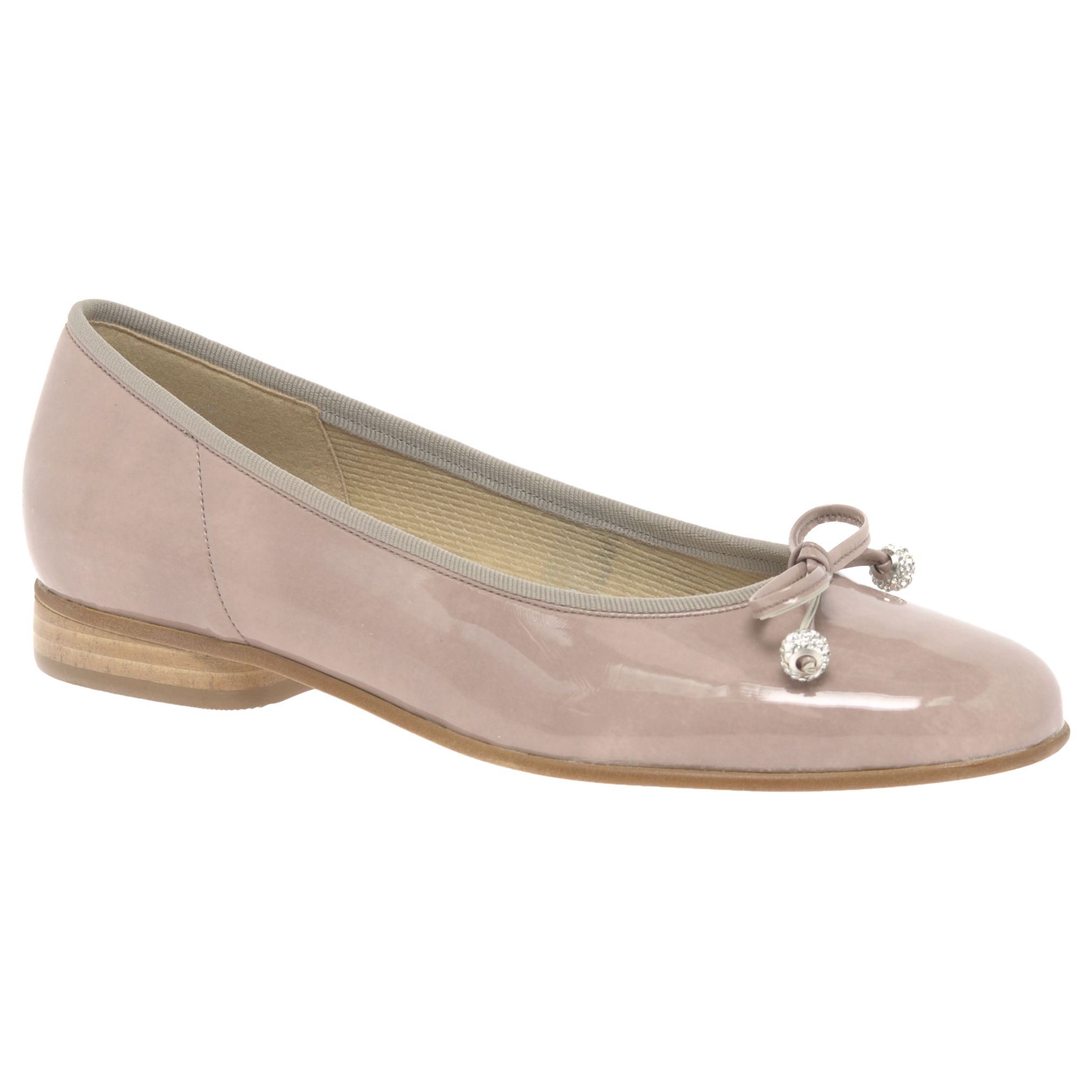 Gabor Lisa Bow Ballet Pumps, Rose