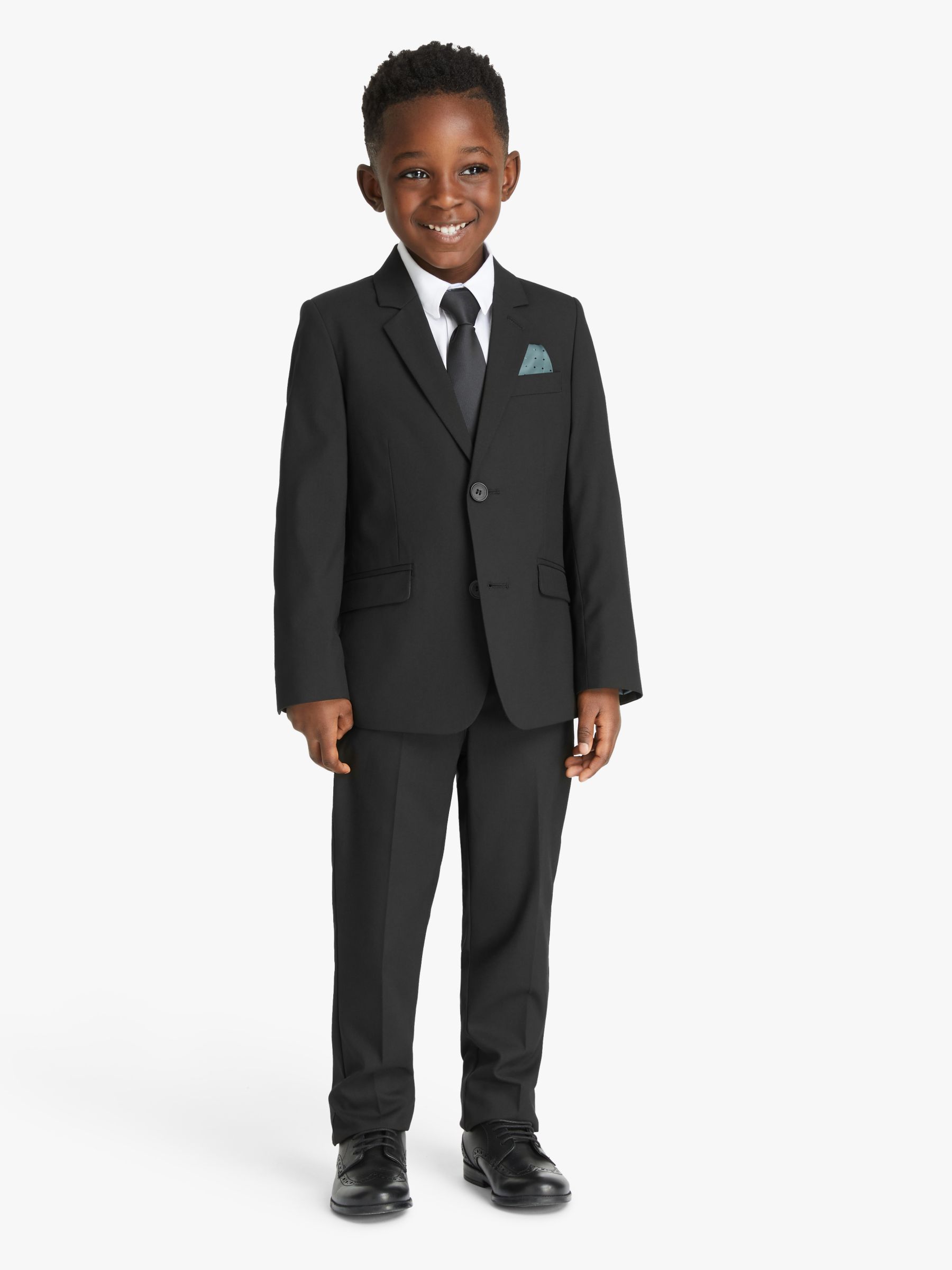 John Lewis Heirloom Collection Kids' Black Suit Jacket, Black, 2 years