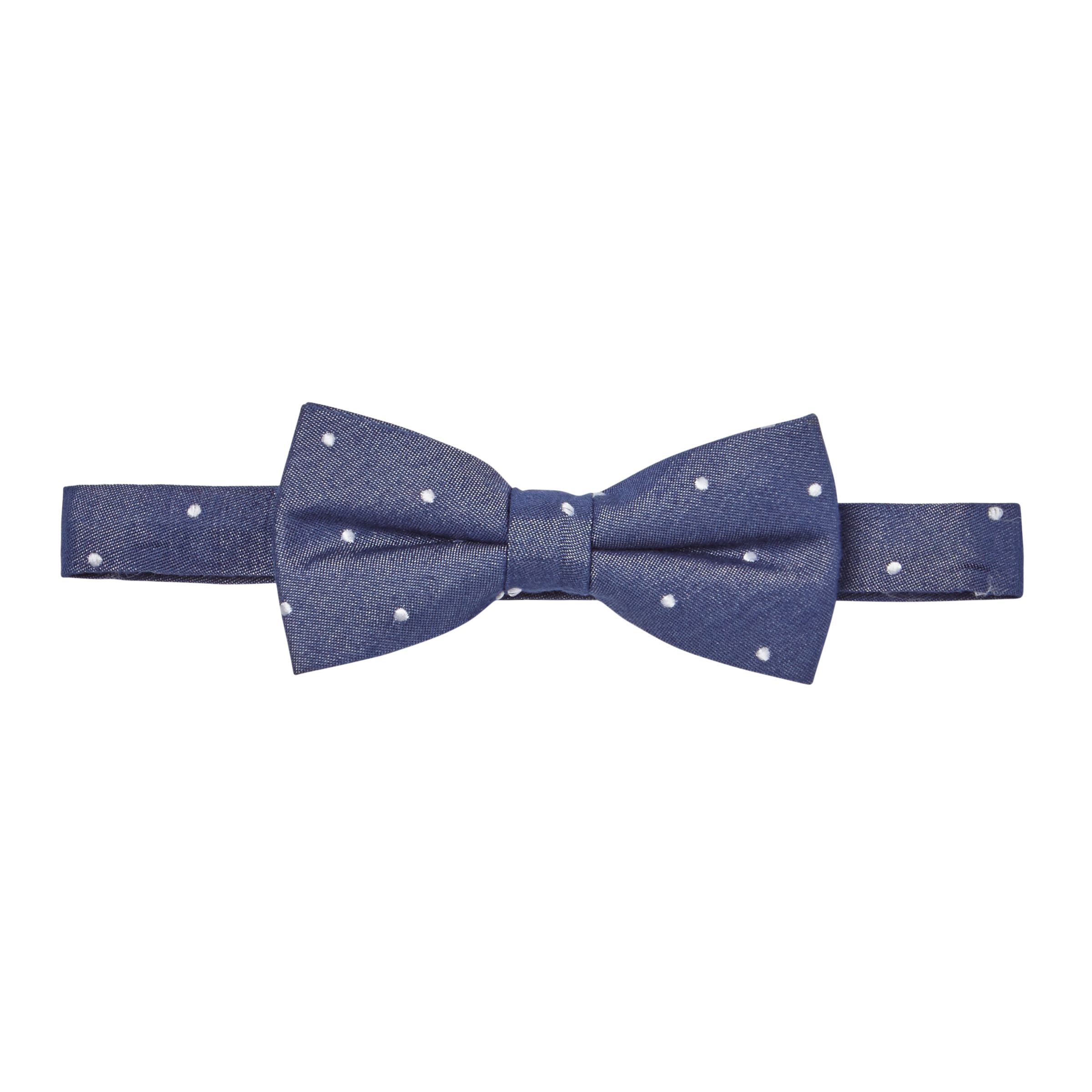 John Lewis Heirloom Collection Boys' Denim Pinspot Bow Tie, Blue