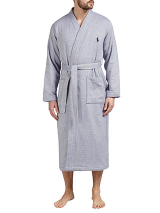 Polo Ralph Lauren Herringbone Cotton Robe, Navy