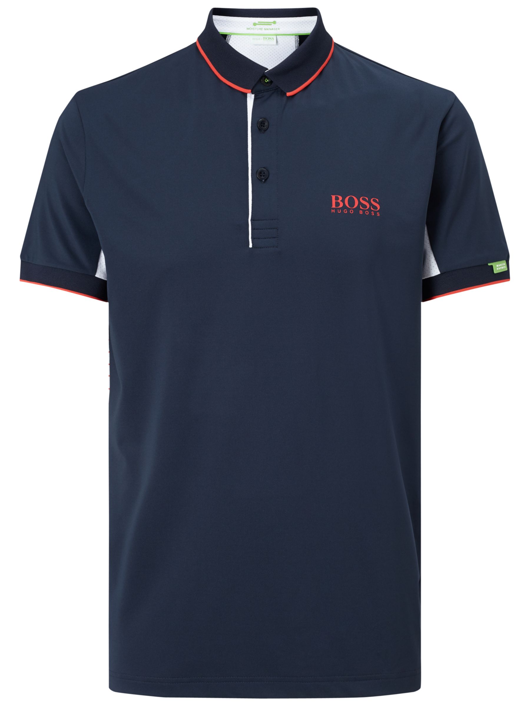 BOSS Green Pro Golf Paddy Mk Polo Shirt, Navy, M