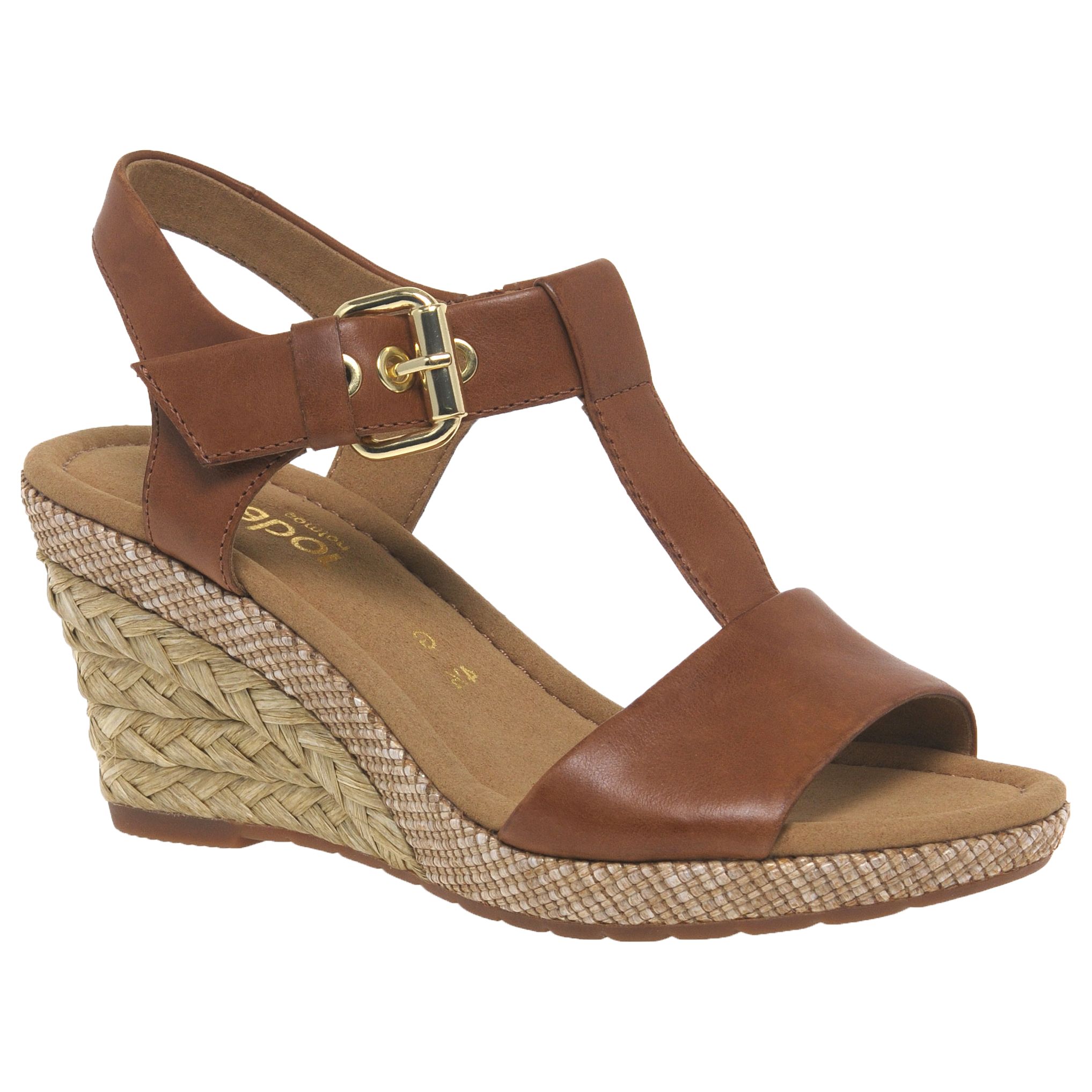 Buy Gabor Karen Wide Fit Wedge Heeled Sandals | John Lewis