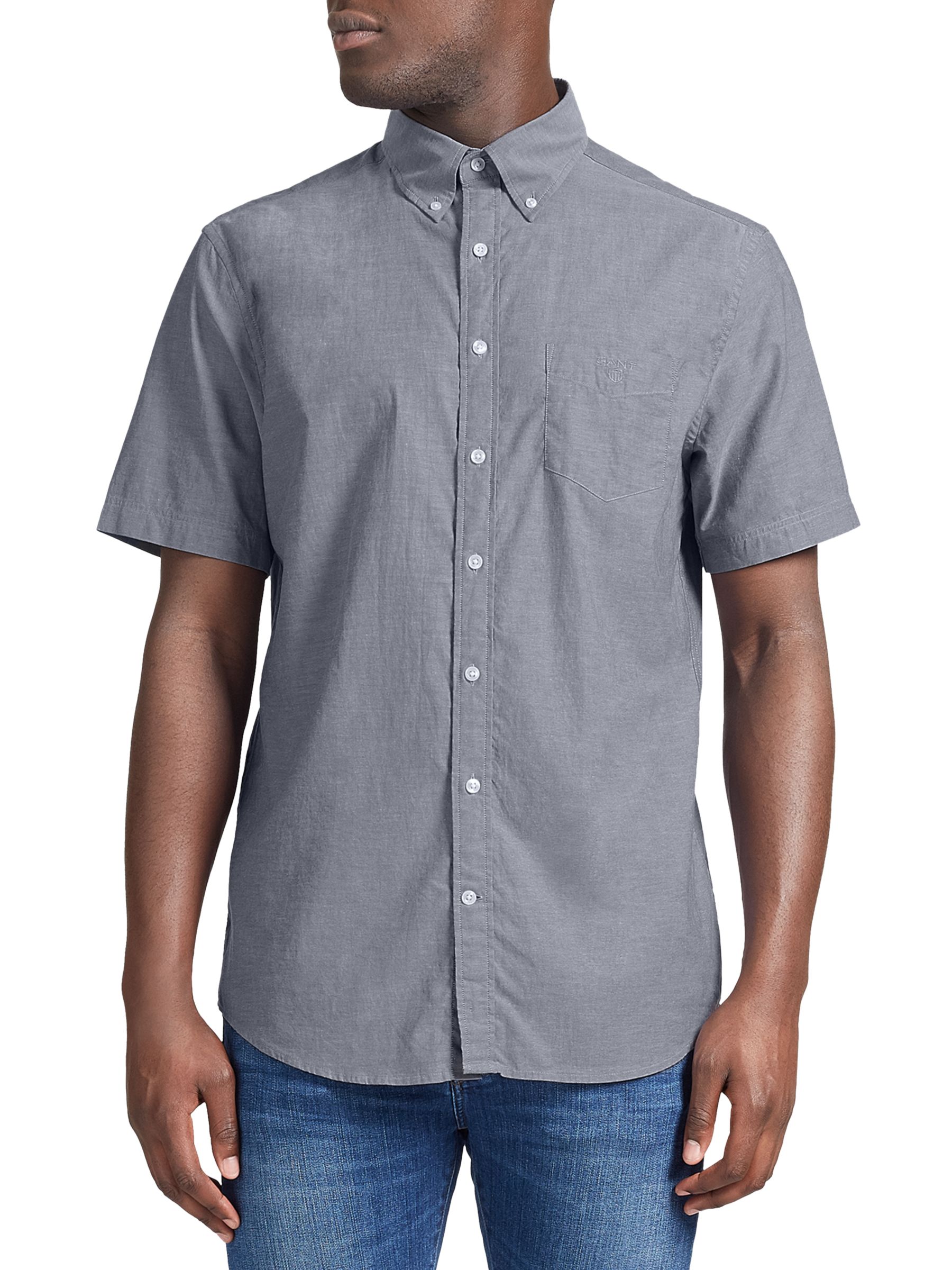 Gant Washed Pinpoint Oxford Short Sleeve Shirt