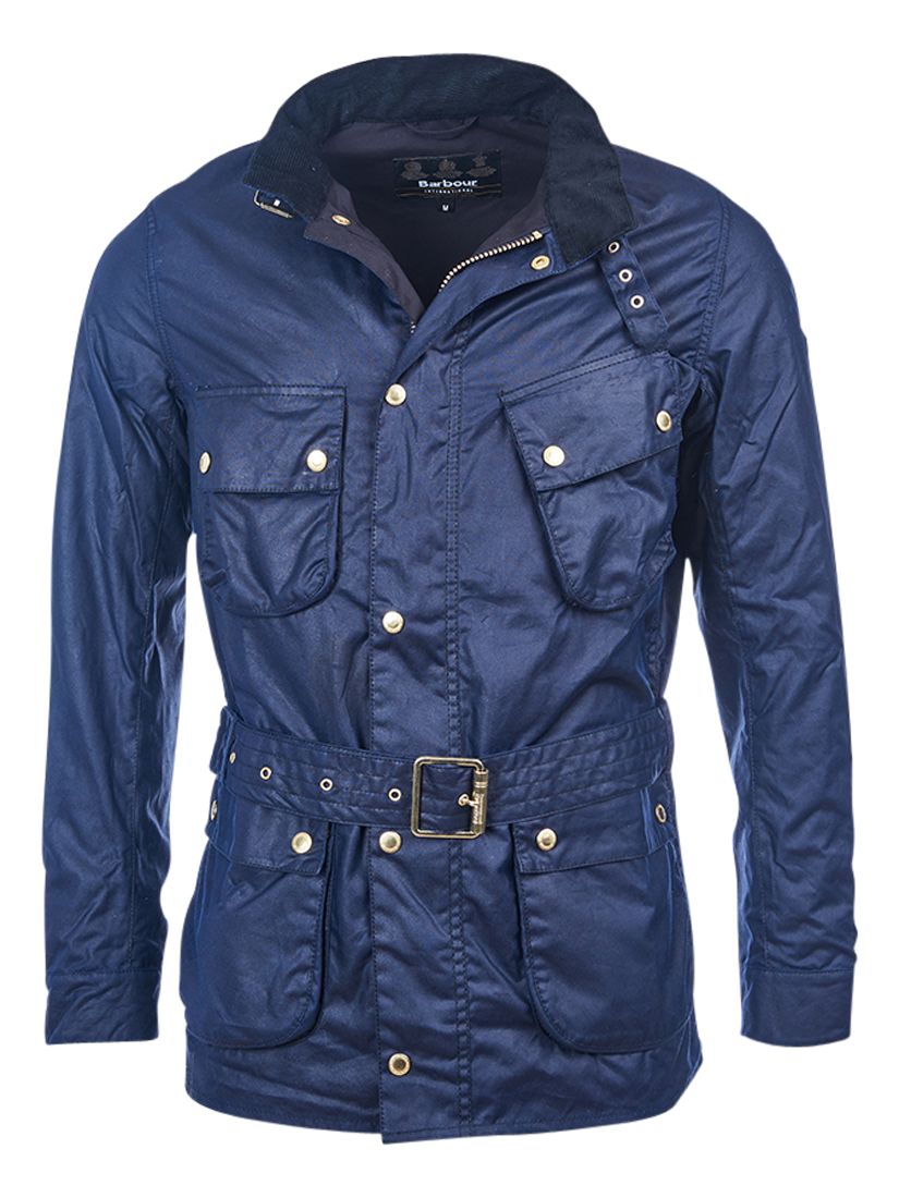 barbour international jacket blue