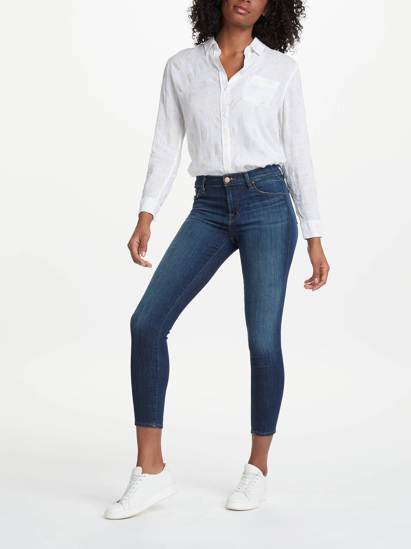 J Brand Womens 835 Mid Rise Crop Skinny Jeans