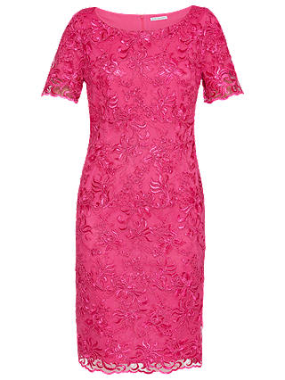 Gina Bacconi Embroidered Corded Dress