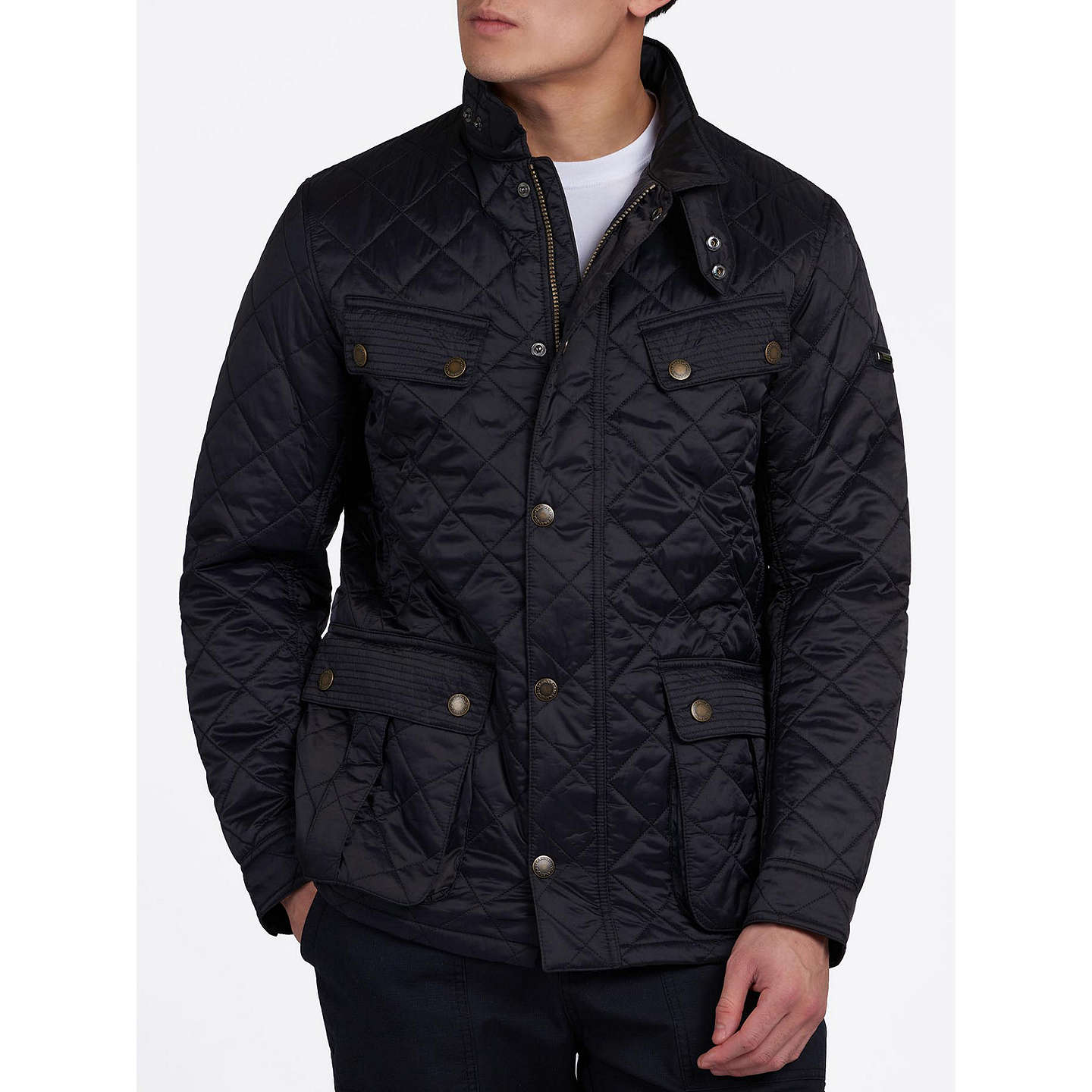 Barbour Ariel Profile Quilted Jacket, Navy at John Lewis