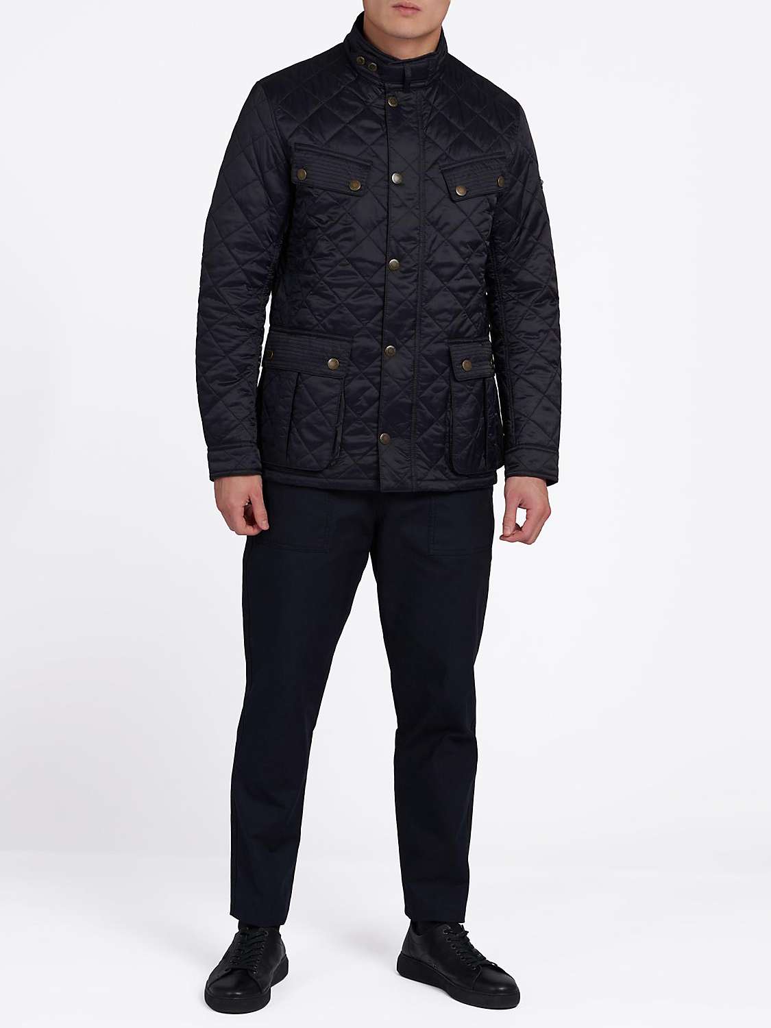 Buy Barbour Ariel Profile Quilted Jacket, Navy Online at johnlewis.com