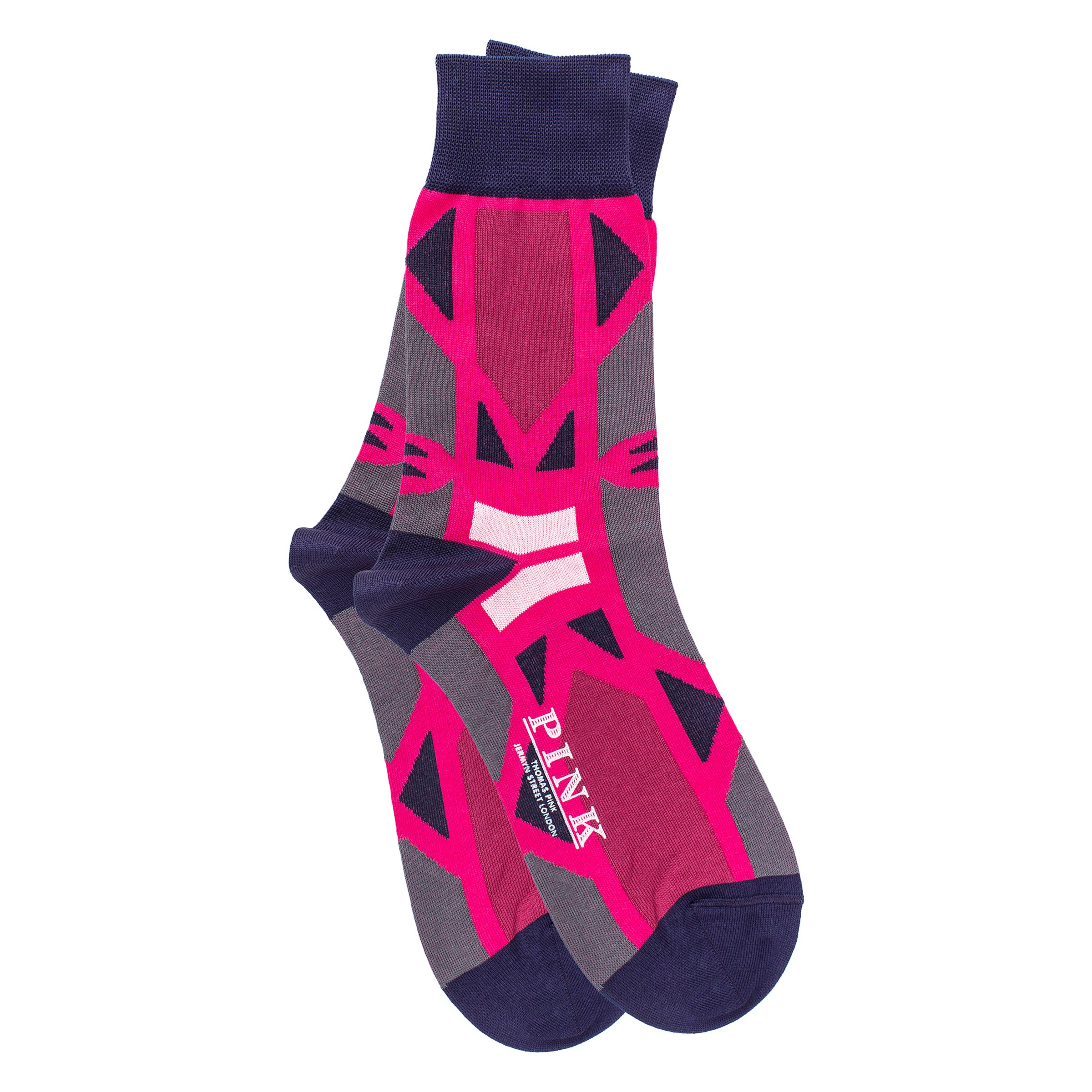 pink and grey mens socks