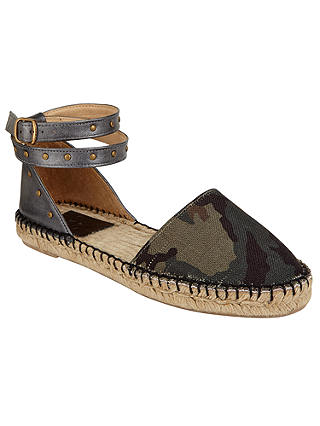 AND/OR Leda Camo Two Part Espadrilles, Multi