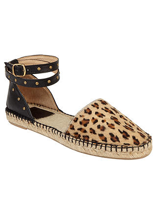 AND/OR Leola Leopard Two Part Espadrilles, Multi