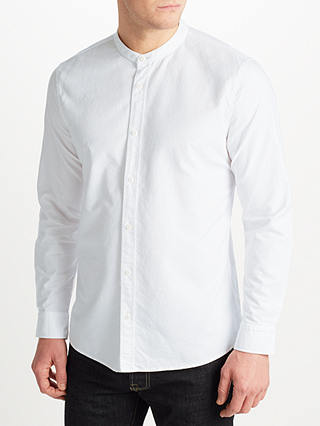 JOHN LEWIS & Co. Grandad Collar Shirt, White