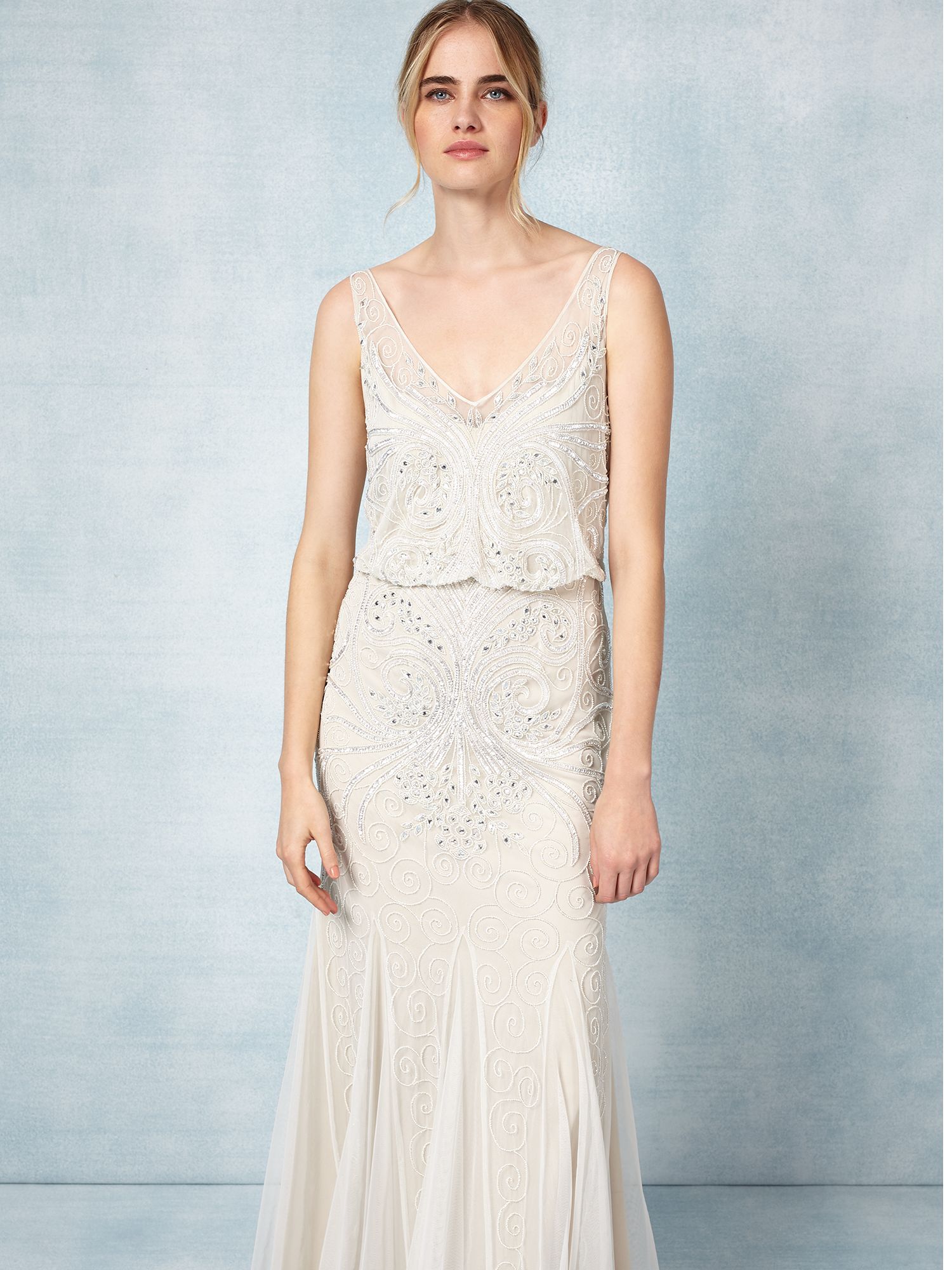 Phase Eight Cathlyn Wedding Dress, Ivory at John Lewis & Partners