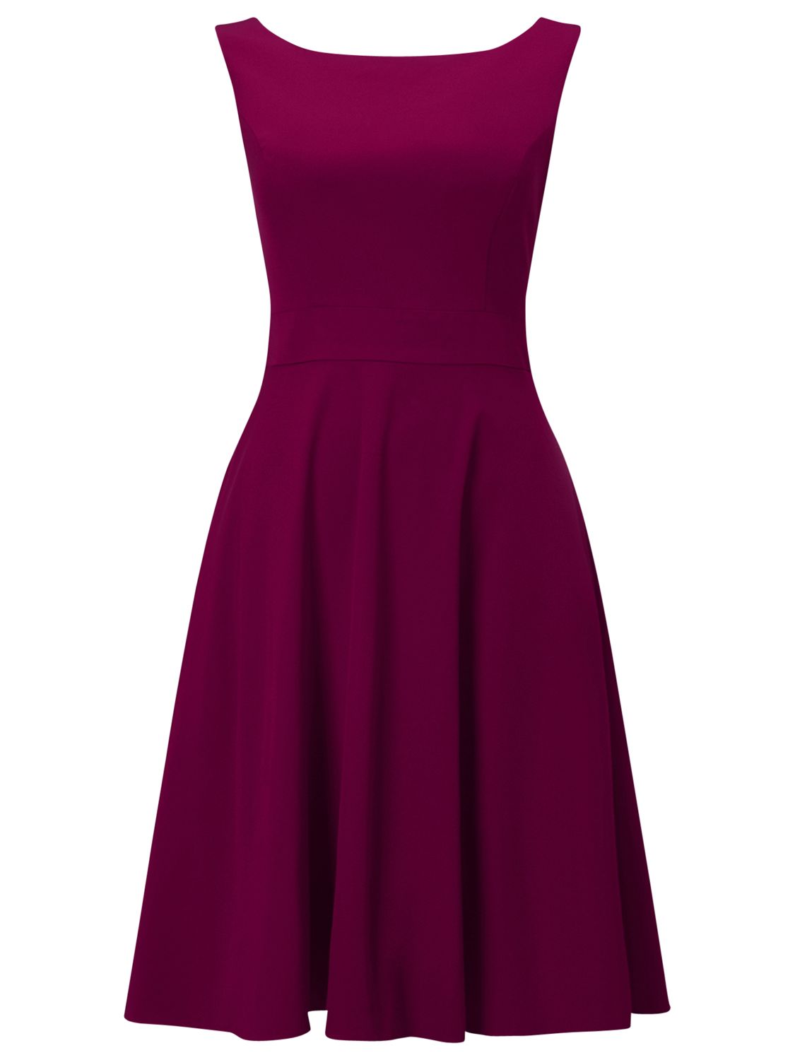 Phase Eight Pascale Grosgrain Dress, Berry at John Lewis & Partners