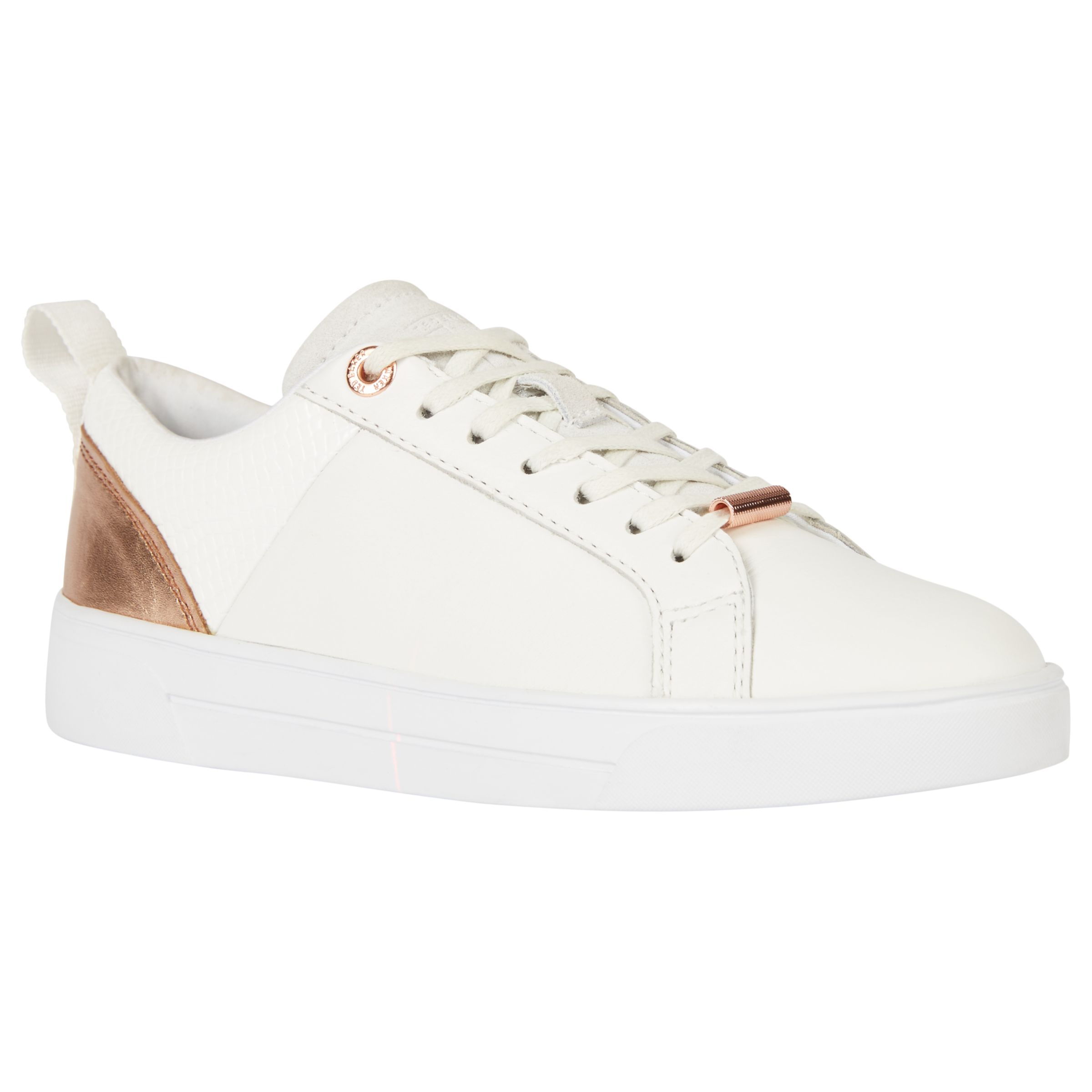 ted baker trainers white and rose gold