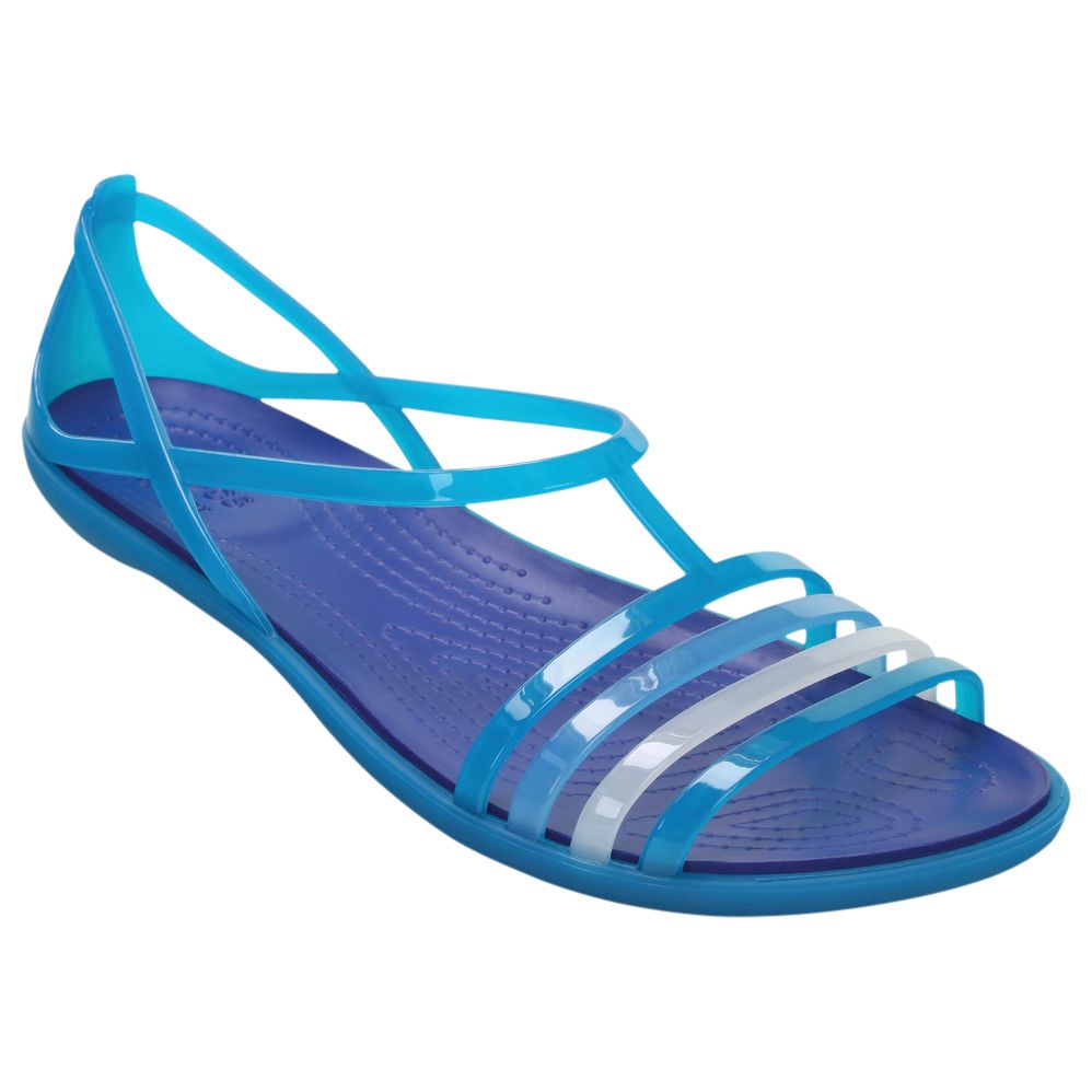 Crocs Isabella T-Bar Sandals, Blue