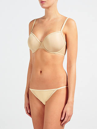 Calvin Klein Underwear Sheer Marquisette Demi Underwired Bra, Bare