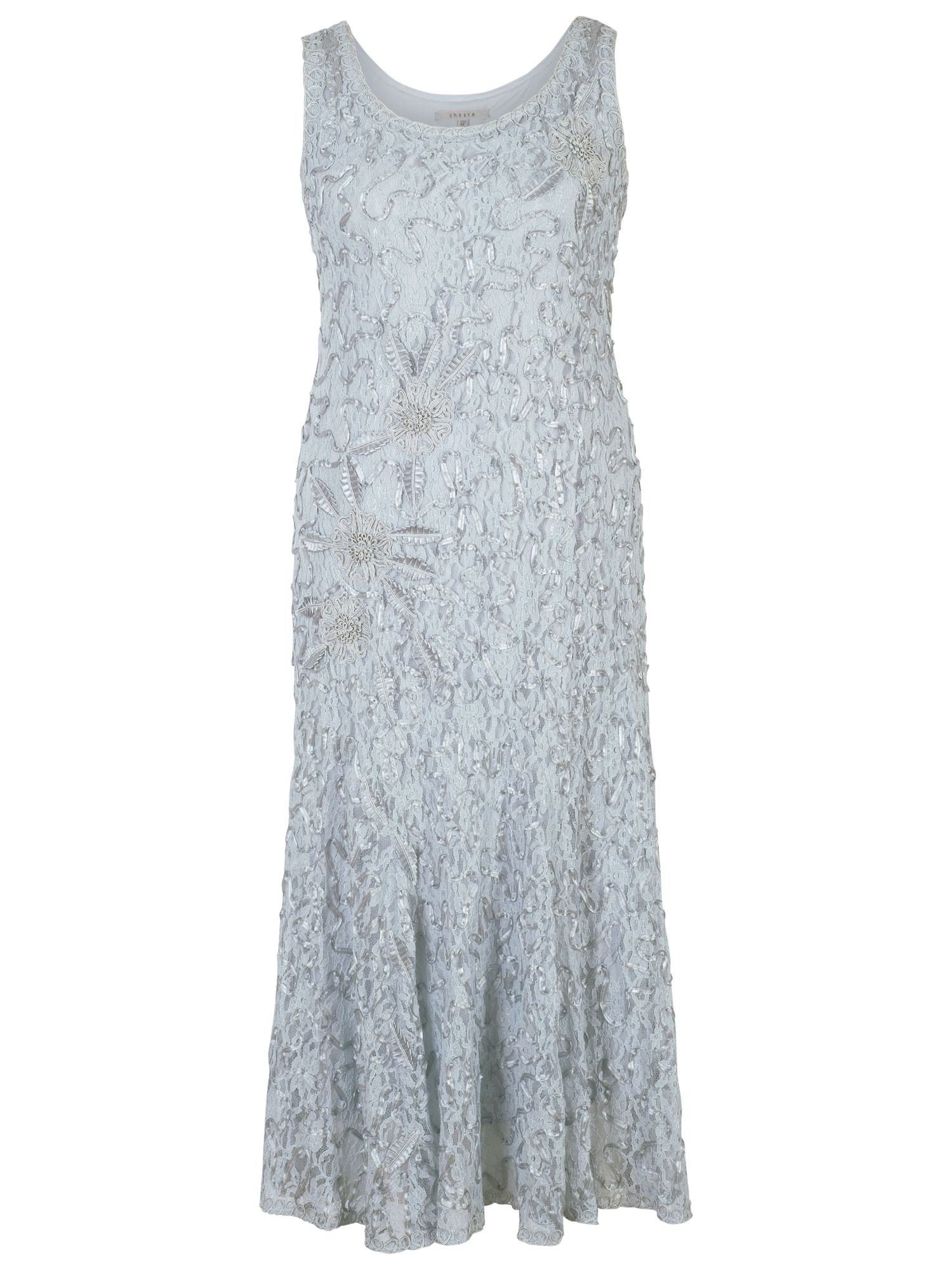 Chesca Lace Cornelli Dress, Aqua at John Lewis & Partners