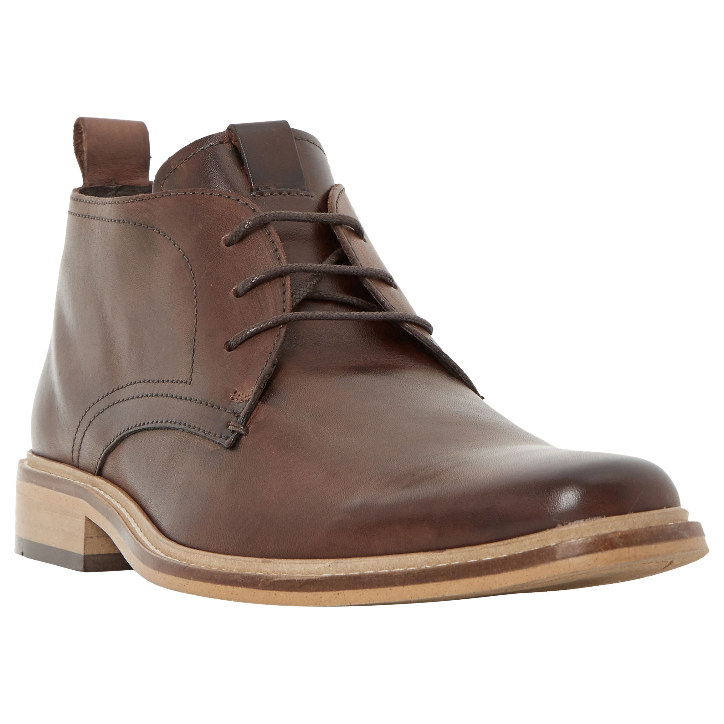Dune Montenegro Leather Lace-Up Boots