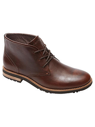 Rockport Ledgehill Leather Lace Up Boots, Brown