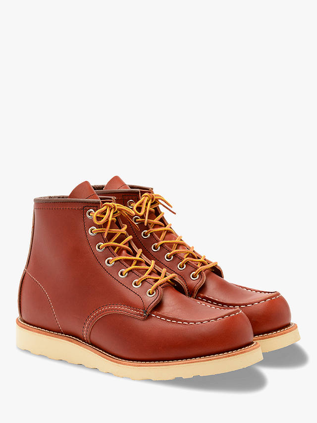 Red Wing 8131 Moc Oro-russet Portage Toe Boot, Red at John Lewis & Partners