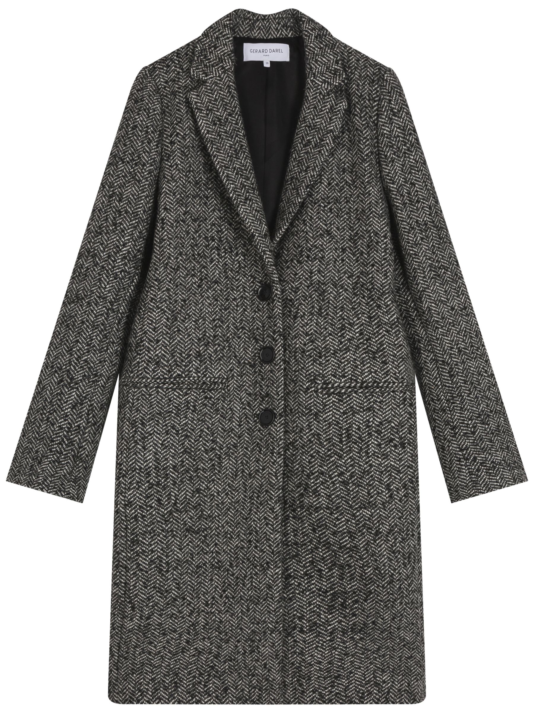 Gerard Darel Minuit Manteaux Coat, Grey