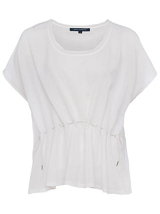 French Connection Classic Crepe Drawstring Waist Top