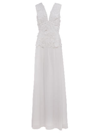 French Connection Manzoni Lace Maxi Dress, Summer White