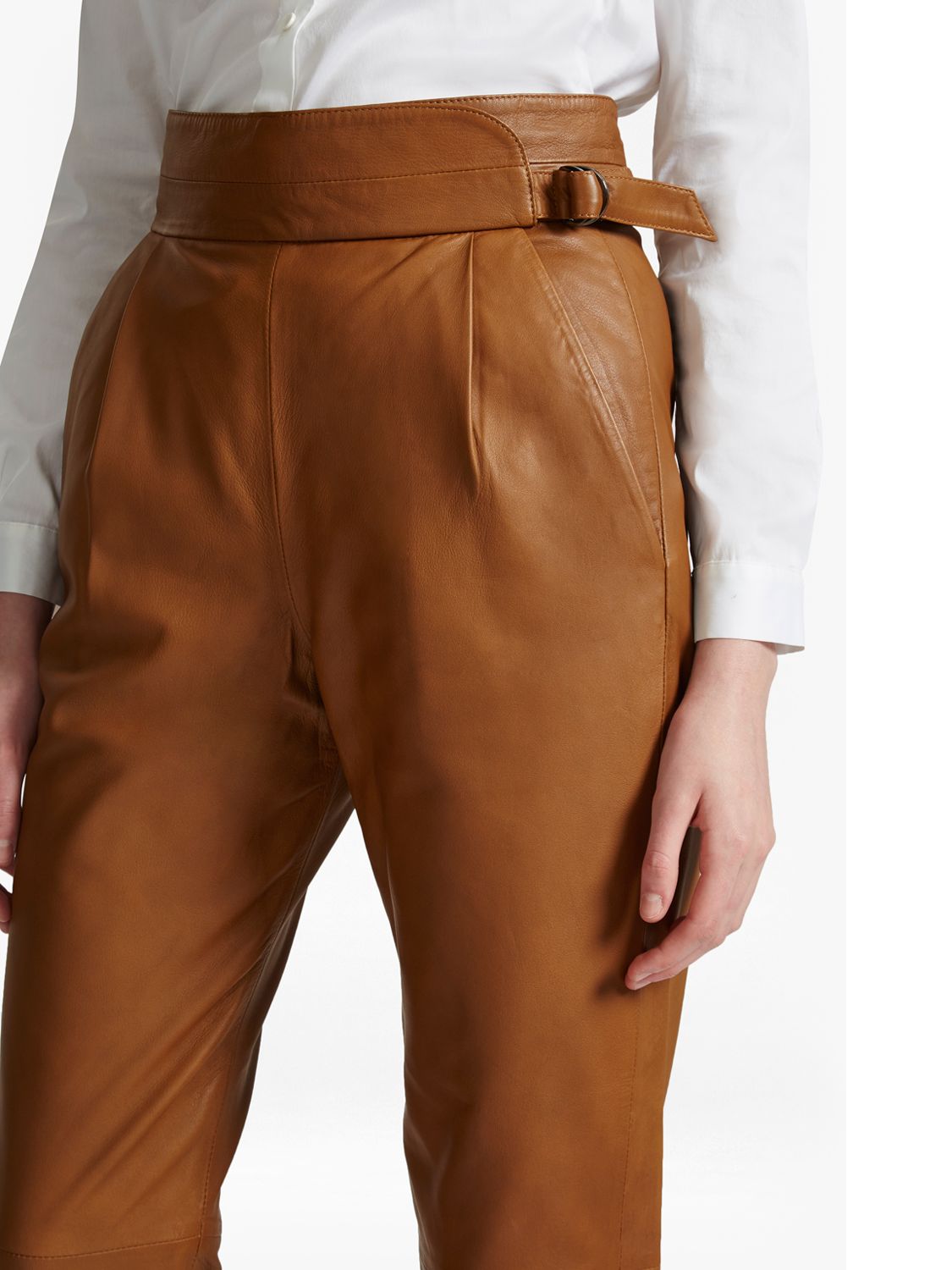 french connection leather trousers