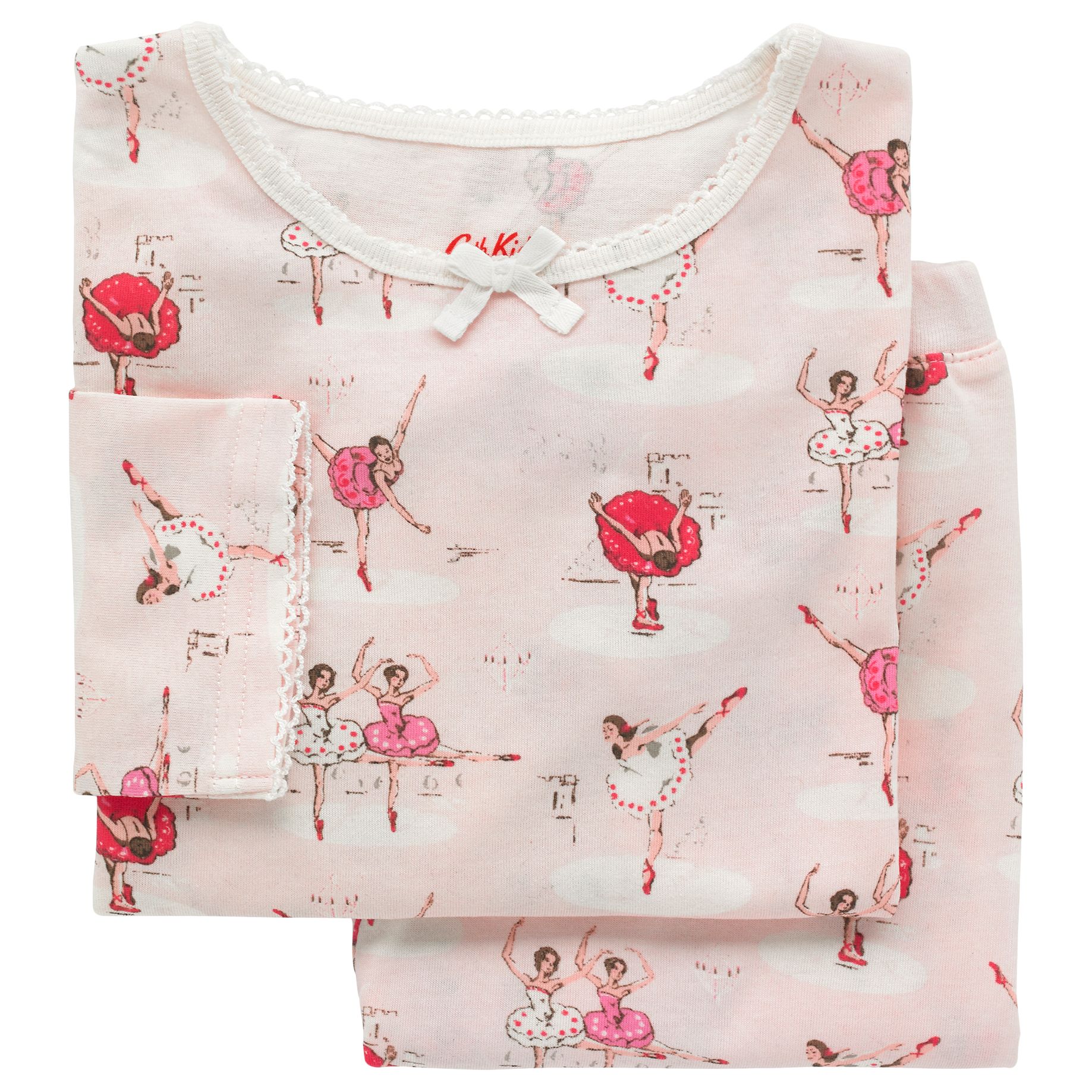 Ballerina Print Jersey Pyjamas, Pink 
