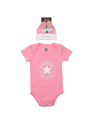 Converse Baby 3 Piece Bodysuit, Hat and Bootie Gift Set