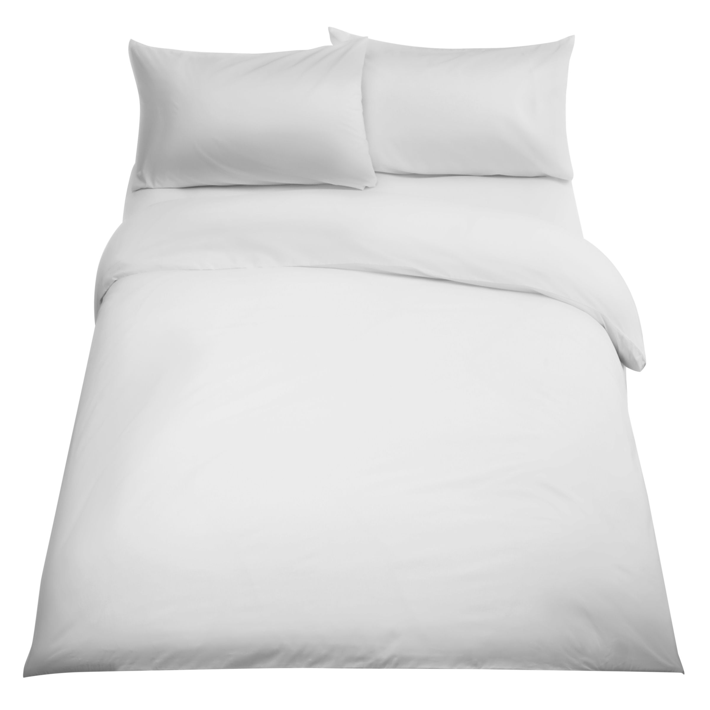 John Lewis Soft & Silky Specialist Temperature Balancing 400 Thread Count Super King Duvet Cover, White