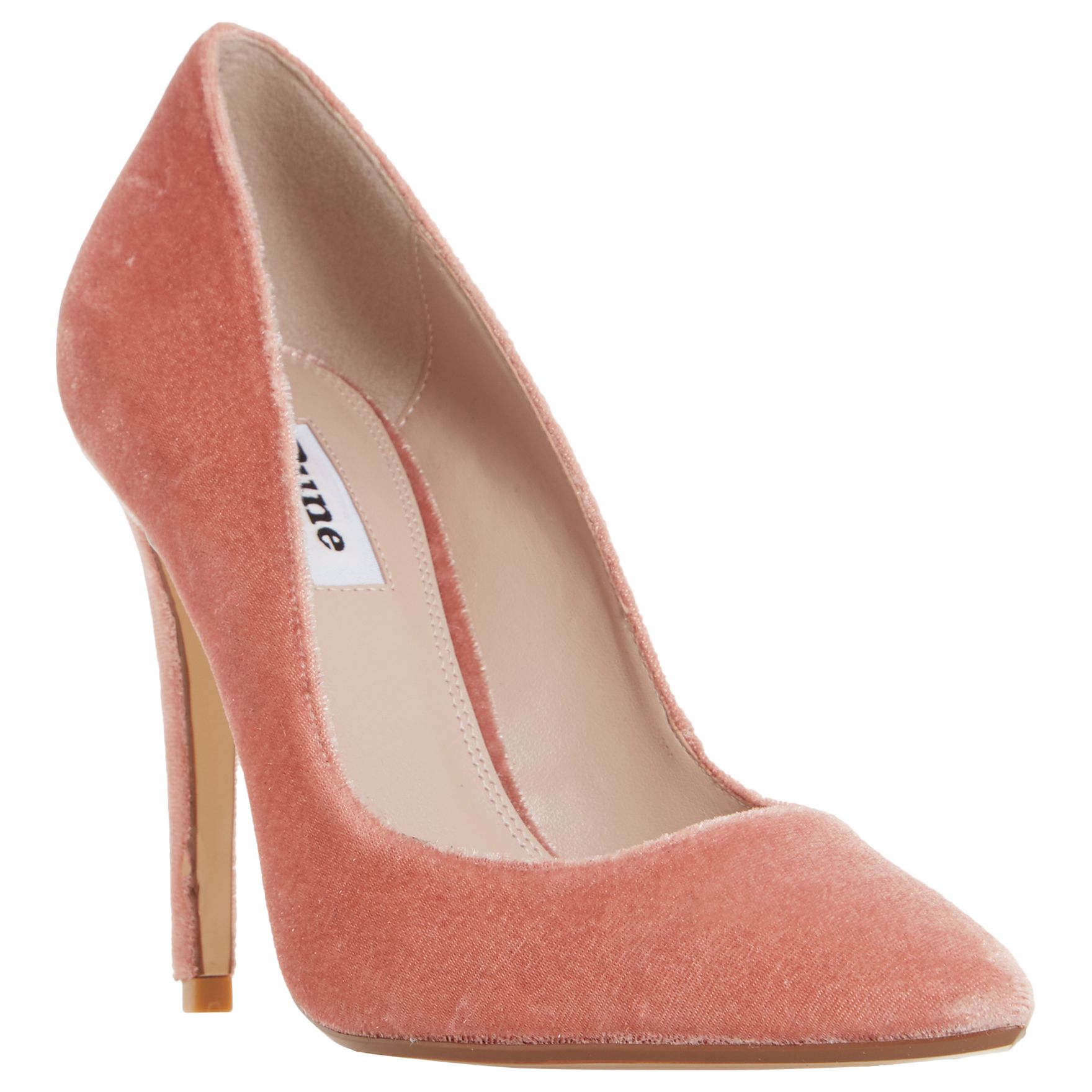 Dune Aiyana Pointed Toe Court Shoes, Blush, 4