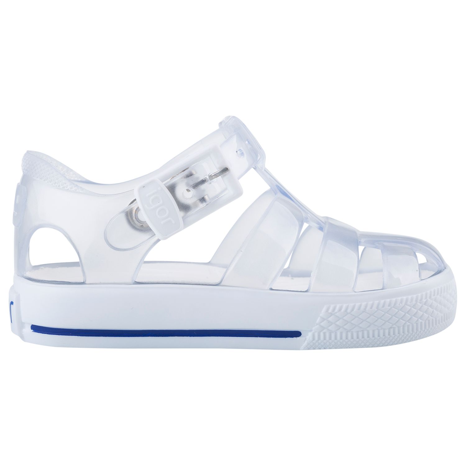 IGOR Children's Tenis Jelly Shoes, White, 21