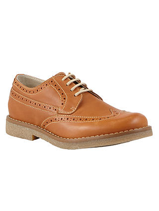 John Lewis & Partners Heirloom Collection Children's William Brogue Shoes, Tan