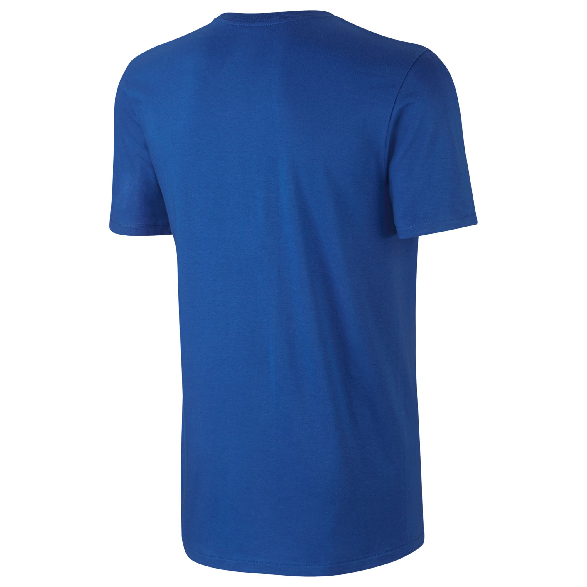 Nike Sportswear Swoosh Cotton T-Shirt, Blue/White