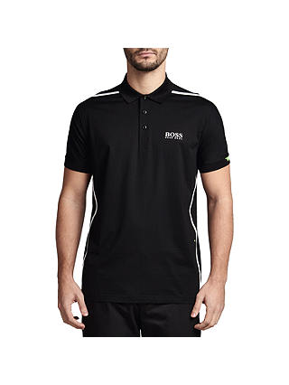 BOSS Green Pro Golf 'Paddy MK 2' Stretch Cotton Polo Shirt, Black