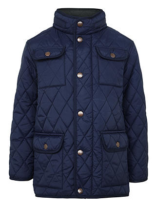 John Lewis Boys' Quilted Jacket, Navy