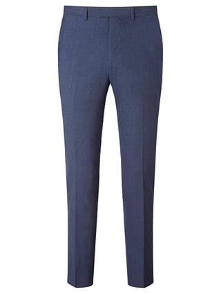 Kin Alma Semi Plain Slim Fit Suit Trousers, Blue
