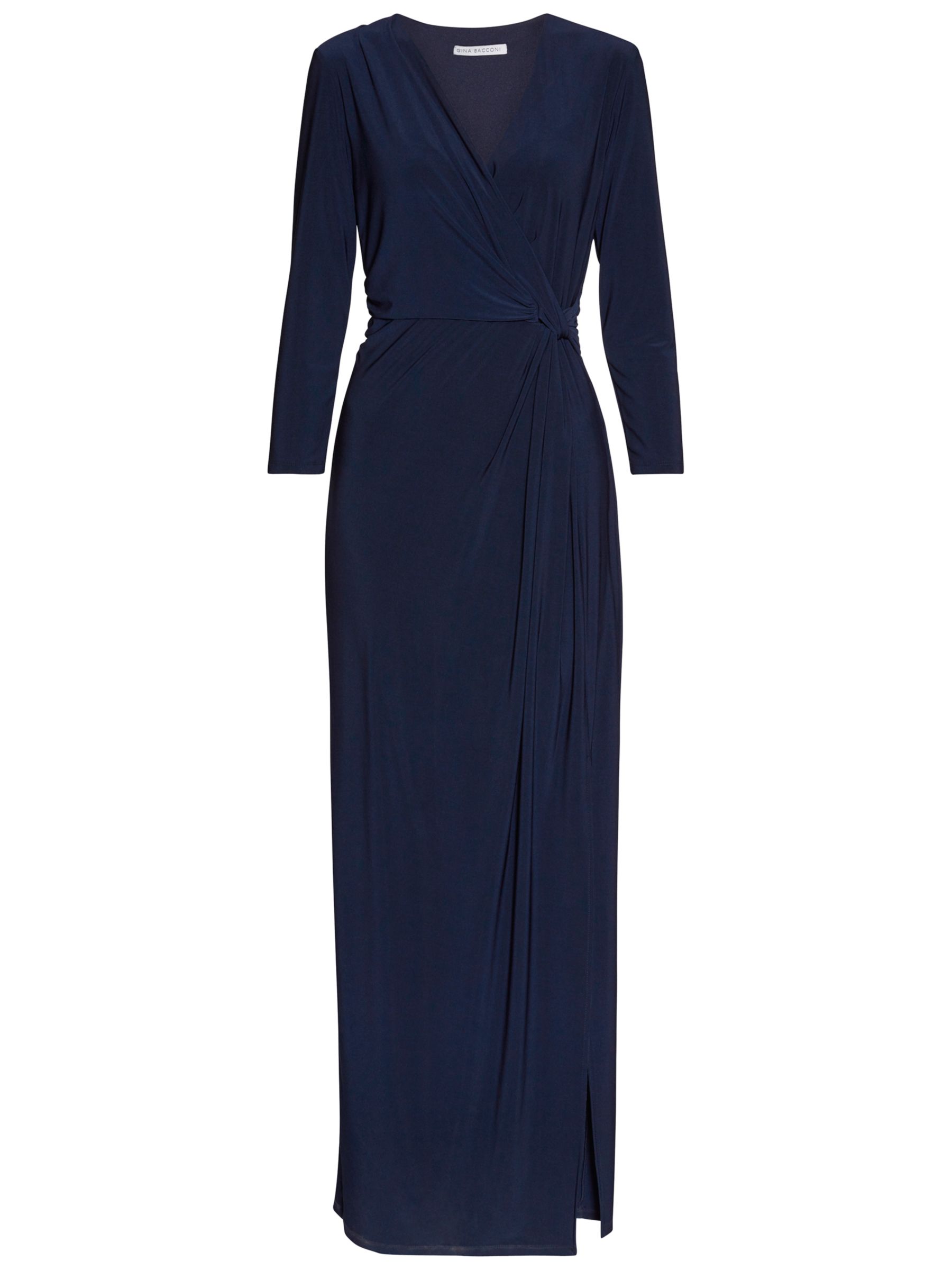 Gina Bacconi Jersey Maxi Dress, Spring Navy