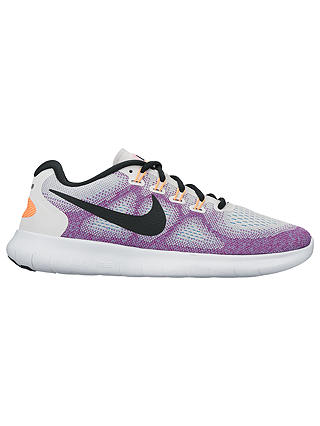 Nike Free RN 2017 Women's Running Shoes, White/Purple