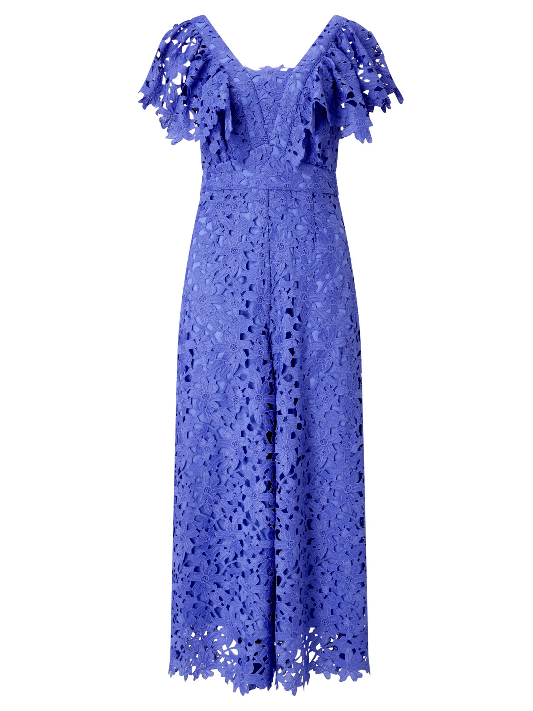 Somerset by Alice Temperley Lace Frill Jumpsuit, Blue
